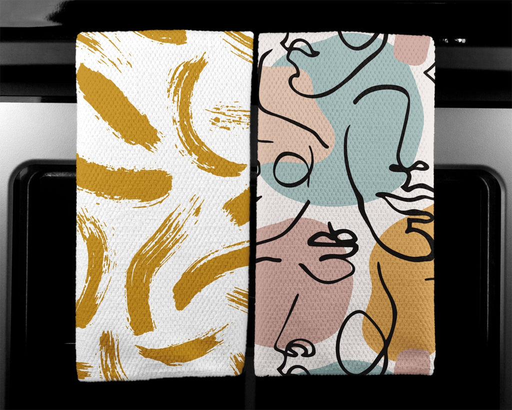 Ochre Matisse Kitchen Tea Towel