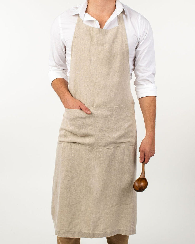 Natural Linen Chef Apron